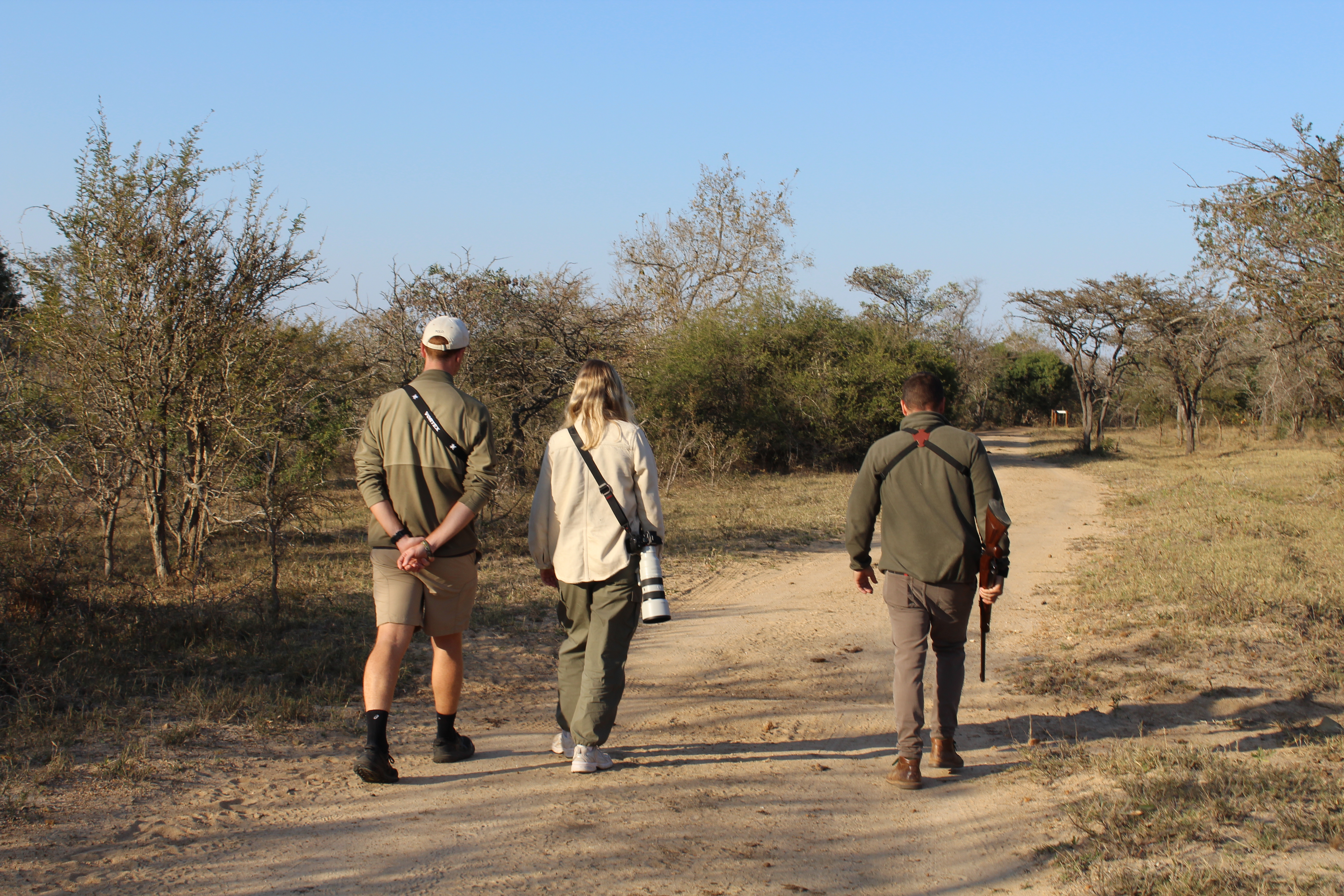 Guests enjoying a Phelwana Bush Walk with Blair